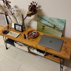 LOWYA センターテーブル 木目調 ローテーブルの画像