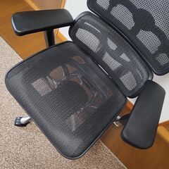 【極美品】Ergohuman Pro エルゴヒューマン プロ エラストメリックメッシュ ブラック 前傾チルト機能 オフィスチェア ゲーミングチェア デスクチェアの画像