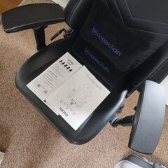 【美品】noblechairs HERO ノーブルチェアーズ ゲーミングチェア ヒーロー ブルー ゲーミングチェアの画像