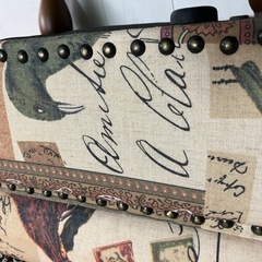 美品!!/アンティーク調オットマンの画像