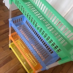 収納棚  浴室 洗面所収納 キャスター付き
の画像