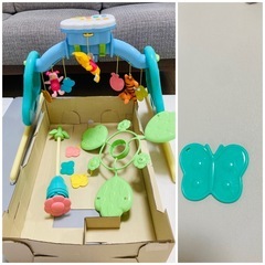 プーさんメリー、その他ベビー玩具4点セットの画像