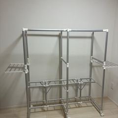 アイリスオーヤマ　軽量　アルミ軽量物干し ワイドタイプ の画像