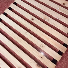 GYP1109 ニトリ　丸めてしまえるヒノキすのこベッドの画像