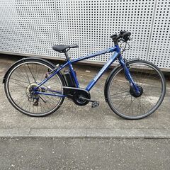 【美品】BRIDGESTONE ブリヂストン 電動アシスト自転車 TB1e ティービーワン TB7B42 M.Xオーシャンブルー B400バッテリー 27インチ 7段変速 充電器あり 譲渡証明書の画像