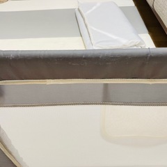 ベビーサークル 150×150 グレー メッシュの画像