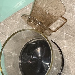  ☕美品！コーヒードリッパー＆ガラスサーバーセット🍂おうちカフェでほっと一息✨ ✨朝の一杯やティータイムに最適💖気持ちよく使える美品ですの画像