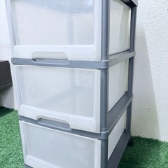 💎お買い得！3段収納ケース【洗浄しています】200円💎の画像