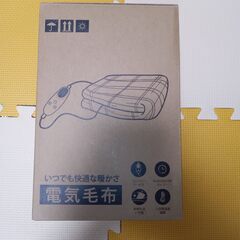 電気毛布 掛け敷き兼用 160×120cm　切り忘れ防止タイマー付き　節電 　洗濯可能　電気ブランケットの画像