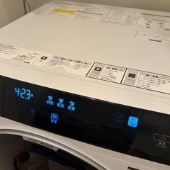 AQUA アクア ドラム式洗濯乾燥機 12kg ホワイト AQW-DX12P-Lの画像