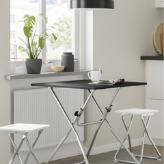 GUNDEグンデテーブル　ブラック　折りたたみの画像