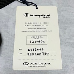 【期間限定 新品未使用】タグ付き Championリュックサックの画像