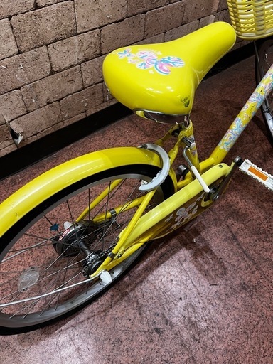 【美品】ブリヂストン ジュニア自転車 20インチ エコパル 希少イエロー