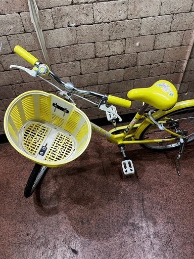 【美品】ブリヂストン ジュニア自転車 20インチ エコパル 希少イエロー