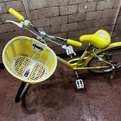 【美品】ブリヂストン ジュニア自転車 20インチ エコパル 希少イエローの画像