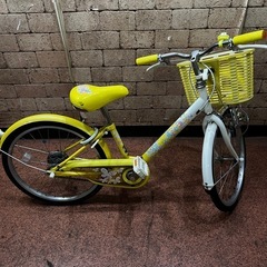 【美品】ブリヂストン ジュニア自転車 20インチ エコパル 希少イエローの画像