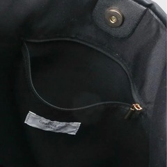 美品 キャンバス調合皮 ワンハンドル ショルダーバッグの画像