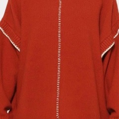 美品 LOWRYSFARM ニット ローリーズファーム 2wayステッチプルオーバー　ロングタイプの画像