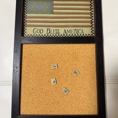 アメリカンカントリー　壁掛け　コルクボード　星条旗の画像