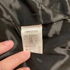 COMME CA FILLE コート120㎝の画像