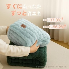 電気毛布 ひざ掛け 電気ブランケット 超滑らか触感 厚手保温 省エネ 丸洗い可能の画像
