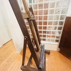 アンティーク大型木製イーゼルの画像
