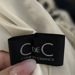 COUP DE CHANCE（クードシャンス）モノトーンフラワーフレアスカートの画像