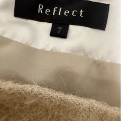Reflect リフレクト ウール混スカート ベージュ系 上品 フェミニンの画像