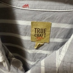 TRUE CRAFT ストライプシャツメンズMサイズの画像