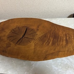 天然木 一枚板 盆栽台 花台 ケヤキ 縮み杢 ヴィンテージの画像