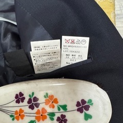 撥水　濃紺スーツ　ＢＥ5の画像