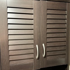 シューズクローゼット 靴箱 下駄箱 飾り棚 ミラー 全身鏡の画像