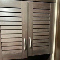 シューズクローゼット 靴箱 下駄箱 飾り棚 ミラー 全身鏡の画像