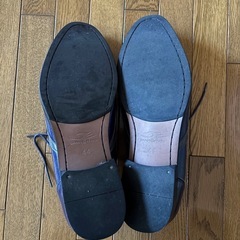 ドラゴンベアード　ダークブルー レザー ビジネスシューズの画像