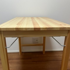 【美品】無印良品 折りたたみテーブル 机 幅８０×奥行５０×高さ７０ｃｍの画像
