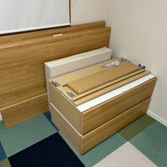 ベッドフレームダブルサイズ(2018年購入ニトリ　カイト3浅型))の画像