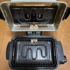 山善 ワイドグリル フィッシュロースター 魚焼きグリル NFR-1100の画像