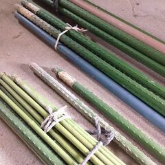 【まとめて100円】園芸用支柱　いろいろ　1m～2mくらい　ポールの画像
