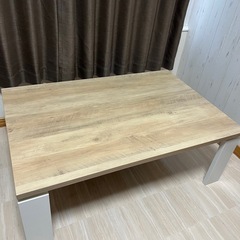 美品 ニトリ リビングコタツ 掛け布団付の画像