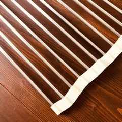 ★たためる　水切り　ラック　マット　シルバー★の画像