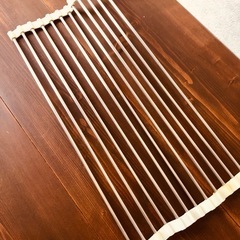 ★たためる　水切り　ラック　マット　シルバー★の画像