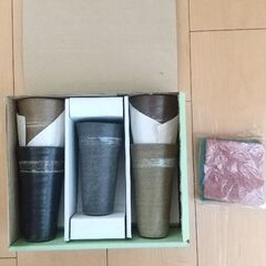 【未使用】ビアカップ五個セット コースターつきの画像