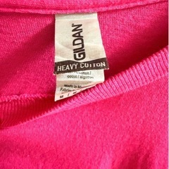 GILDAN 無地Tシャツ ピンク Mサイズの画像