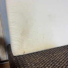 週末まで ソファー？オットマン？汚れ有りの画像