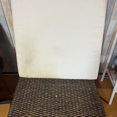 週末まで ソファー？オットマン？汚れ有りの画像