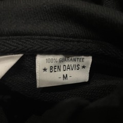 【新品未使用】BEN DAVIS ヘビーウェイトパーカー 黒 Mサイズ タグ付の画像