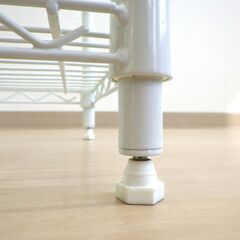 ワイヤーシェルフ４段（ホワイト）【小金井市民限定】（小金井市再生家具）品番：11-02-07 ※新規優先の画像