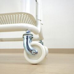 スチールワゴン（ホワイト・スモール）【小金井市民限定】（小金井市再生家具）品番：11-02-10 ※新規優先の画像