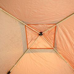 タープテント（オレンジ・サイドシート付）【小金井市民限定】（小金井市再生家具）品番：11-02-11 ※新規優先の画像