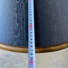 アンティーク調査　丸テーブル 楕円形 日焼けありありの画像